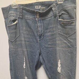 VIP Women's Straight Leg Blue Jeans